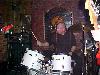 ...while Mal takes the drums