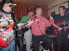 Marty does the Delilah dance, while Ian and Kenny look on in awe
