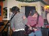 Leon on air guitar